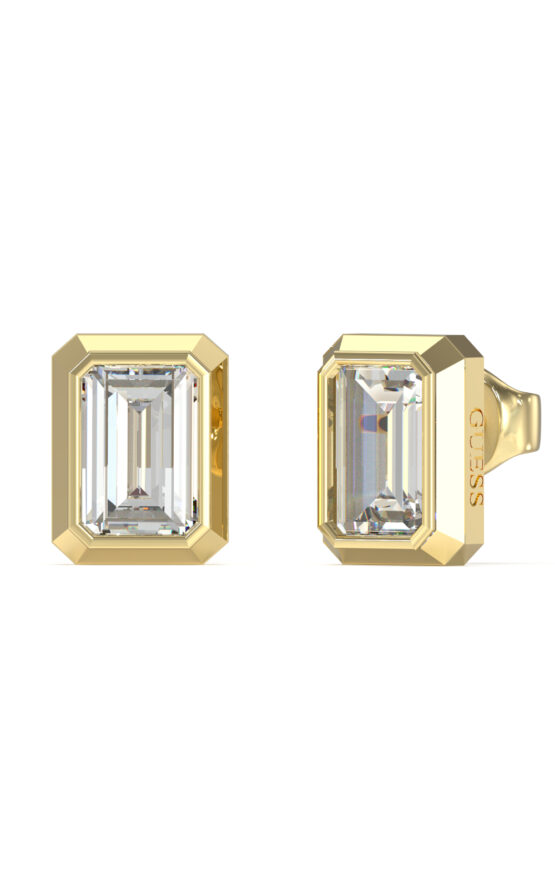 GUESS STEEL 4G LIGHT JUBE05250JWYGT/U Σκουλαρίκια Χρυσά Σε Σχήμα Οκτάγωνο