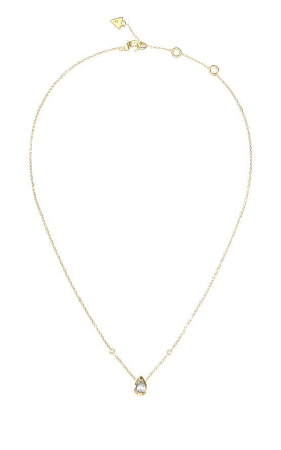 GUESS STEEL 4G LIGHT JUBN05246JWYGT/U Κολιέ Χρυσό Με Πέτρα