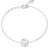 GUESS STEEL 4G SUPREME JUBB06397JWRHL Βραχιόλι Ασημένιο Με Σχέδιο Με Πέτρα