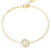 GUESS STEEL 4G SUPREME JUBB06397JWYGL Βραχιόλι Χρυσό Με Σχέδιο Με Πέτρα
