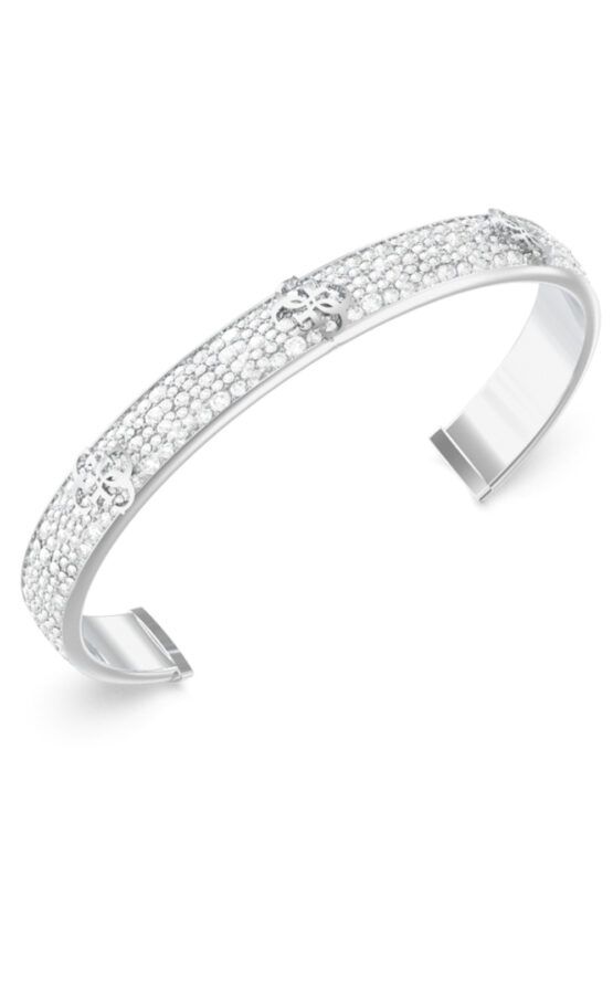 GUESS STEEL 4G SUPREME JUBB06401JWRHL Χειροπέδα Ασημένια Με Πέτρες