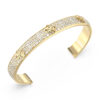 GUESS STEEL 4G SUPREME JUBB06401JWYGL Χειροπέδα Χρυσή Με Πέτρες