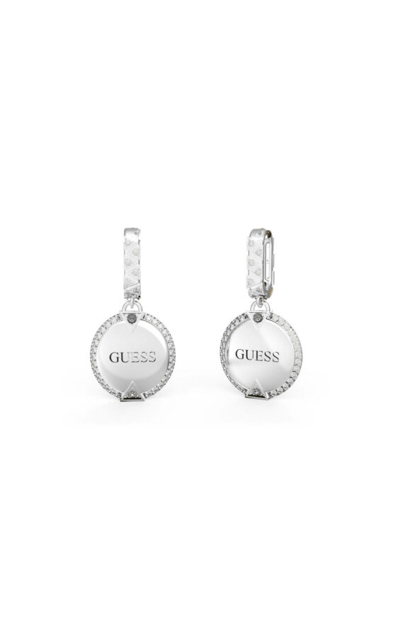 GUESS STEEL ALL OF US JUBE04051JWRHT-U Ασημένια Σκουλαρίκια Με Λογότυπο
