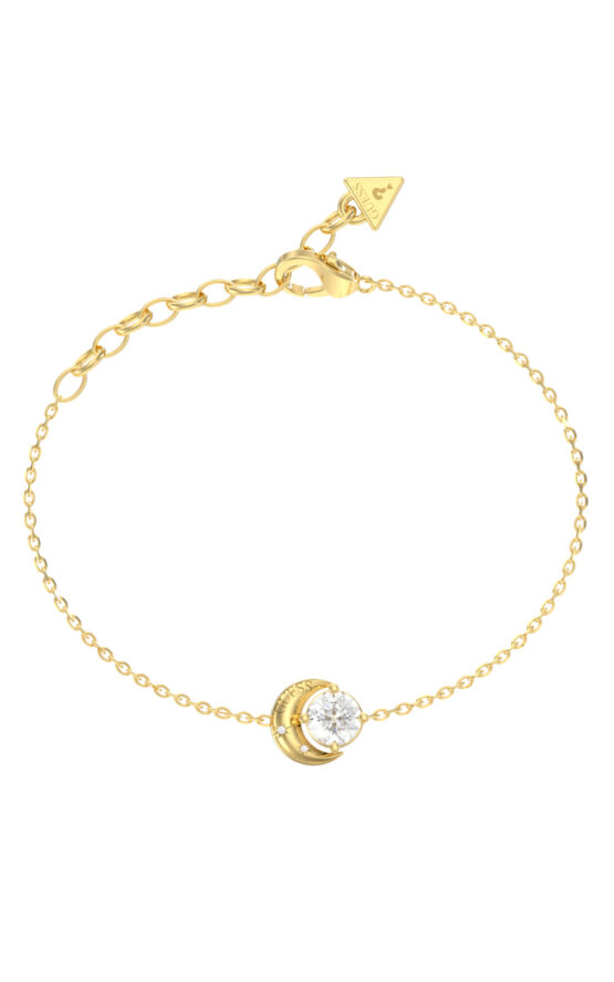 GUESS STEEL AURORA JUBB06234JWYGL Βραχιόλι Χρυσό Με Σχέδιο Με Πέτρα