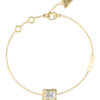 GUESS STEEL BAMBOO JUBB05171JWYGL Βραχιόλι Χρυσό Με Πέτρα