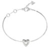 GUESS STEEL BELOVED JUBB06017JWRHL Βραχιόλι Ασημένιο Με Καρδιά