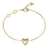 GUESS STEEL BELOVED JUBB06017JWYGL Βραχιόλι Χρυσό Με Καρδιά