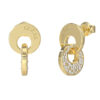 GUESS STEEL BLOOMING SUMMER JUBE05221JWYGT/U Σκουλαρίκια Χρυσά Με Πέτρες Και Λογότυπο