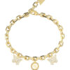 GUESS STEEL BORBOLETA JUBB06130JWYGL Βραχιόλι Χρυσό Με Πεταλούδες Και Λογότυπο