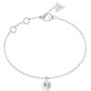 GUESS STEEL BY YOUR SIDE JUBB06082JWRHL Βραχιόλι Ασημένιο Με Καρδιά
