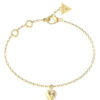GUESS STEEL BY YOUR SIDE JUBB06082JWYGL Βραχιόλι Χρυσό Με Καρδιά