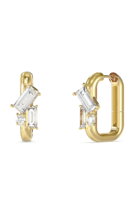 GUESS STEEL CHANDELIER JUBE05361JWYGT/U Σκουλαρίκια Χρυσά Με Πέτρες