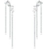 GUESS STEEL CHANDELIER JUBE05362JWRHT/U Σκουλαρίκια Ασημένια Με Πέτρες