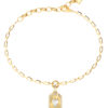 GUESS STEEL CRYSTAL LOVE JUBB06358JWYGL Βραχιόλι Χρυσό Με Καρδιά Με Πέτρες