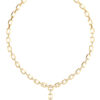 GUESS STEEL CRYSTAL LOVE JUBN06347JWYGT/U Κολιέ Χρυσό Με Κρεμαστή Καρδιά Με Πέτρες
