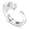 GUESS STEEL CRYSTAL LOVE JUBR06362JWRH54 Δαχτυλίδι Ασημένιο Με Καρδιά