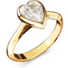 GUESS STEEL CRYSTAL LOVE JUBR06363JWYG52 Δαχτυλίδι Χρυσό Με Καρδιά