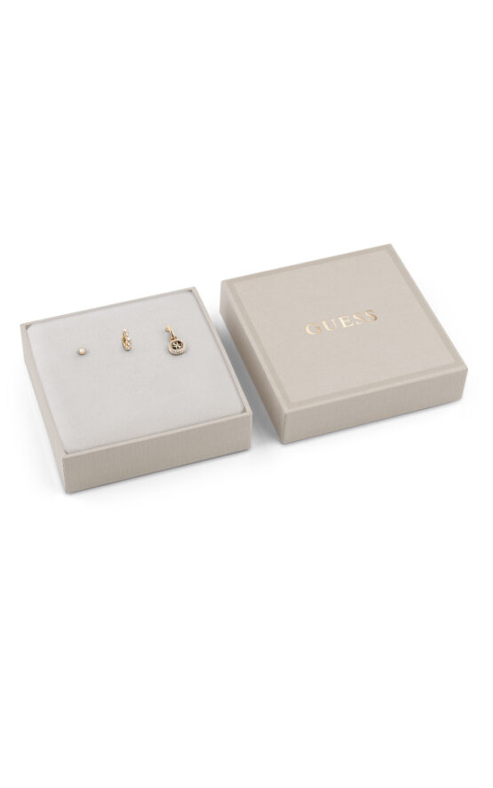 GUESS STEEL CRYSTAL LOVE JUBS06058JWYGT/U Κουτάκι Με Χρυσά Σκουλαρίκια