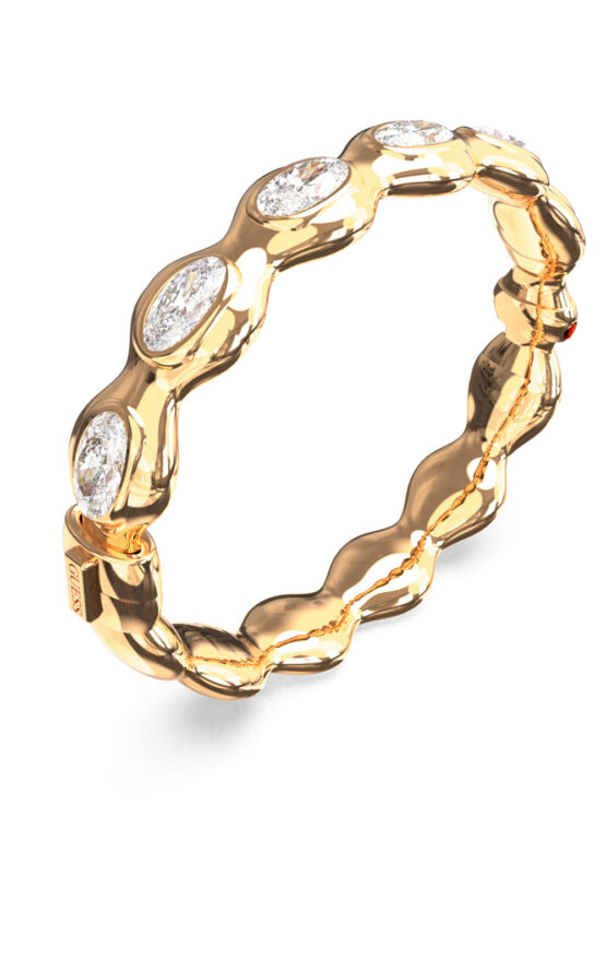 GUESS STEEL DIVINE JUBB06307JWYGL Χειροπέδα Χρυσή Με Πέτρες