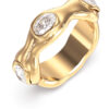 GUESS STEEL DIVINE JUBR06308JWYG54 Δαχτυλίδι Χρυσό Με Πέτρες