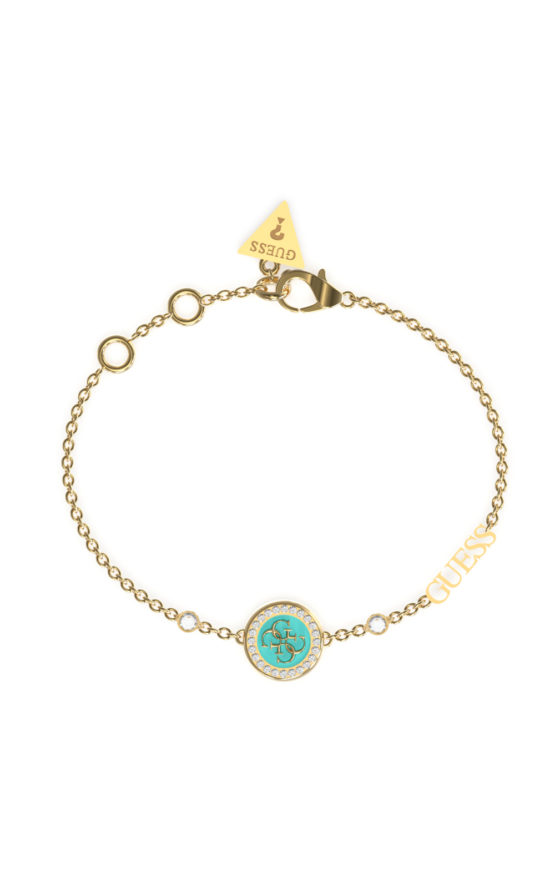 GUESS STEEL DREAMING GUESS JUBB03120JWYGAQL Χρυσό Βραχιόλι Με Λογότυπο
