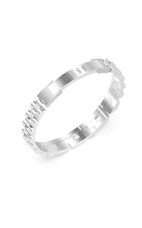 GUESS STEEL EMPIRE JUMB03202JWSTT-U Βραχιόλι Ασημένιο Με Λογότυπο