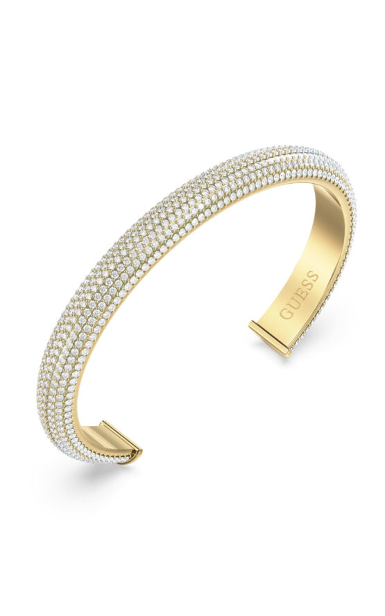 GUESS STEEL ESSENZA JUBB06022JWYGL Χειροπέδα Χρυσή Με Πέτρες