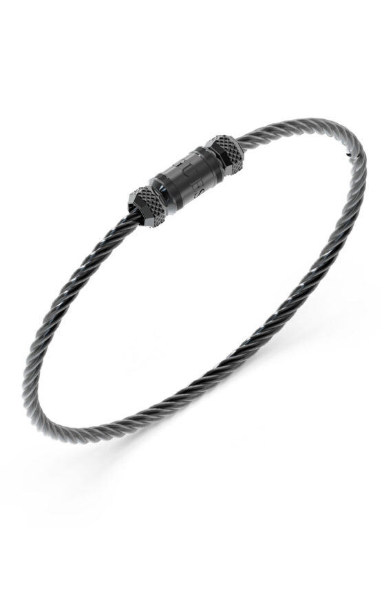 GUESS STEEL EXAGON JUMB05096JWBKL Βραχιόλι Μαύρο