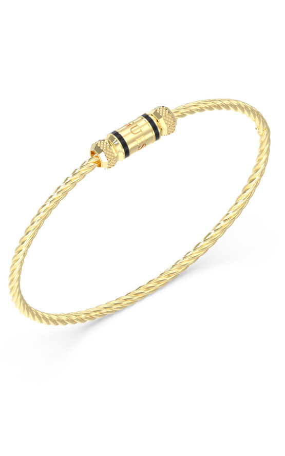 GUESS STEEL EXAGON JUMB05096JWYGL Βραχιόλι Χρυσό Με Λογότυπο