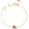 GUESS STEEL FABULOUS ME JUBB05192JWYGBKL Βραχιόλι Χρυσό Με Δίχρωμο Σχέδιο Με Πέτρες