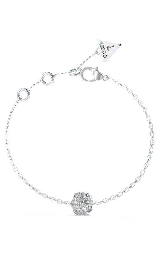GUESS STEEL FABULOUS ME JUBB05196JWRHL Βραχιόλι Ασημένιο Με Σχέδιο Με Πέτρες-1