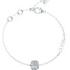 GUESS STEEL FABULOUS ME JUBB05196JWRHL Βραχιόλι Ασημένιο Με Σχέδιο Με Πέτρες