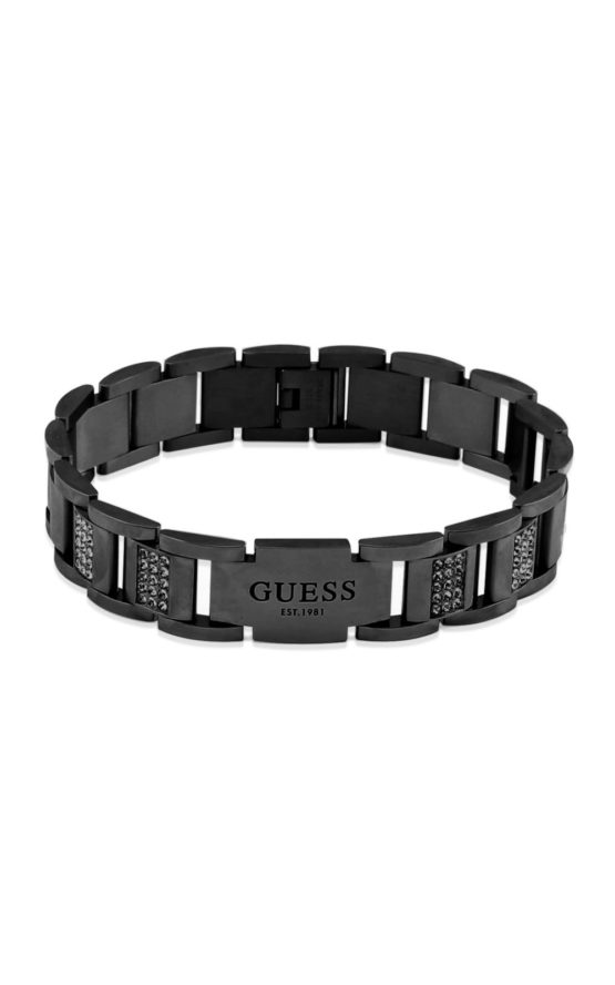 GUESS STEEL FRONTIERS JUMB01341JWGMT-U Βραχιόλι Μαύρη Αλυσίδα