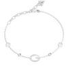 GUESS STEEL G CAMDEN JUBB06337JWRHL Βραχιόλι Ασημένιο Με Λογότυπο Και Πέτρες