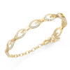 GUESS STEEL G CAMDEN JUBB06341JWYGL Βραχιόλι Χρυσό Με Λογότυπα Με Πέτρες