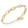 GUESS STEEL G CAMDEN JUBB06344JWYGL Βραχιόλι Χρυσό Με Λογότυπα