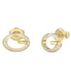 GUESS STEEL G CAMDEN JUBE06338JWYGT/U Σκουλαρίκια Χρυσά Με Πέτρες