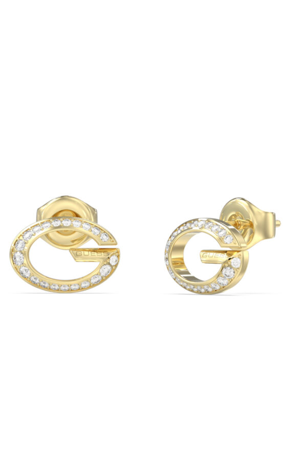 GUESS STEEL G CAMDEN JUBE06338JWYGT/U Σκουλαρίκια Χρυσά Με Πέτρες