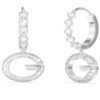GUESS STEEL G CAMDEN JUBE06342JWRHT/U Σκουλαρίκια Ασημένια Με Πέτρες