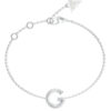 GUESS STEEL G CRYSTAL JUBB05442JWRHL Βραχιόλι Ασημένιο Με Λογότυπο Με Πέτρες