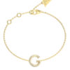GUESS STEEL G CRYSTAL JUBB05442JWYGL Βραχιόλι Χρυσό Με Λογότυπο Με Πέτρες