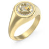 GUESS STEEL G CRYSTAL JUBR05449JWYG54 Δαχτυλίδι Χρυσό Με Λογότυπο Με Πέτρες