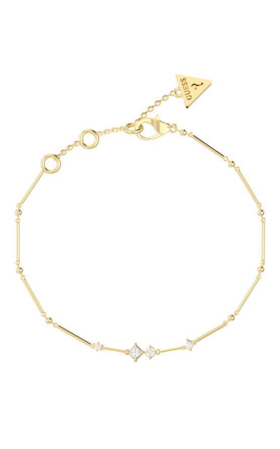 GUESS STEEL GALAXY JUBB05560JWYGL Βραχιόλι Χρυσό Με Πέτρες