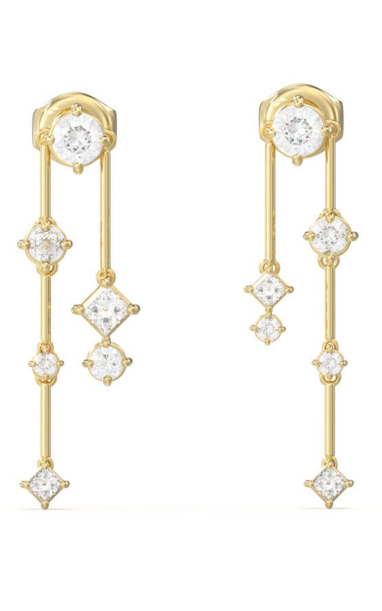 GUESS STEEL GALAXY JUBE05562JWYGT/U Σκουλαρίκια Χρυσά Με Πέτρες