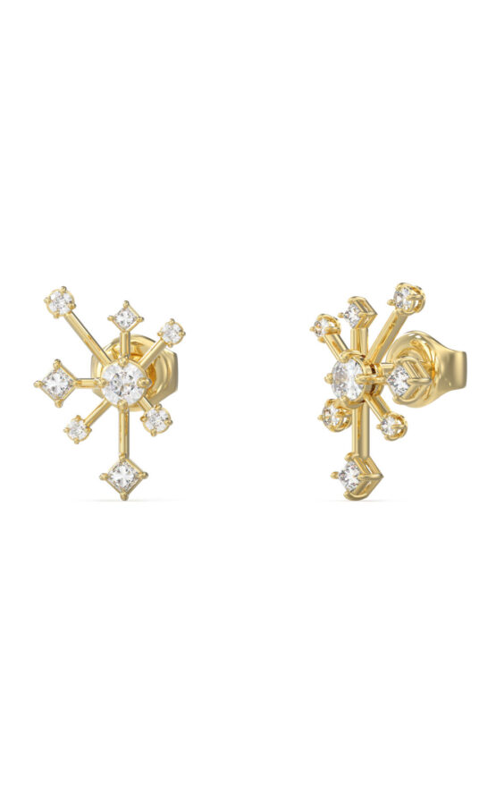 GUESS STEEL GALAXY JUBE05566JWYGT/U Σκουλαρίκια Χρυσά Με Πέτρες