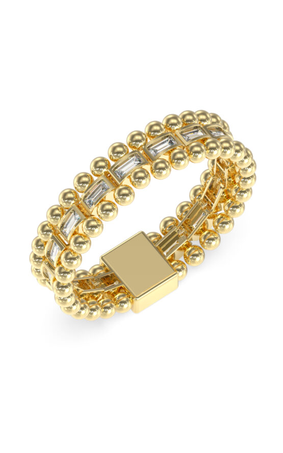 GUESS STEEL GOLDEN GLOBES JUBB05232JWYGL Βραχιόλι Χρυσό Με Πέτρες