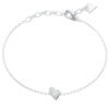 GUESS STEEL GOLDEN LOVE JUBB06449JWRHL Βραχιόλι Ασημένιο Με Καρδιά Με Πέτρες