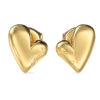 GUESS STEEL GOLDEN LOVE JUBE06457JWYGT/U Σκουλαρίκια Χρυσές Καρδιές Με Λογότυπο