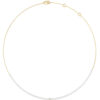 GUESS STEEL GOLDEN LOVE JUBN06454JWYGT/U Κολιέ Χρυσό Με Άσπρες Πέρλες Και Καρδιά