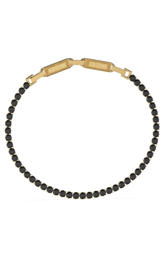 GUESS STEEL GUESS ETERNITY JUMB03237JWYGBKT-U Δίχρωμο Βραχιόλι Με Πέτρες